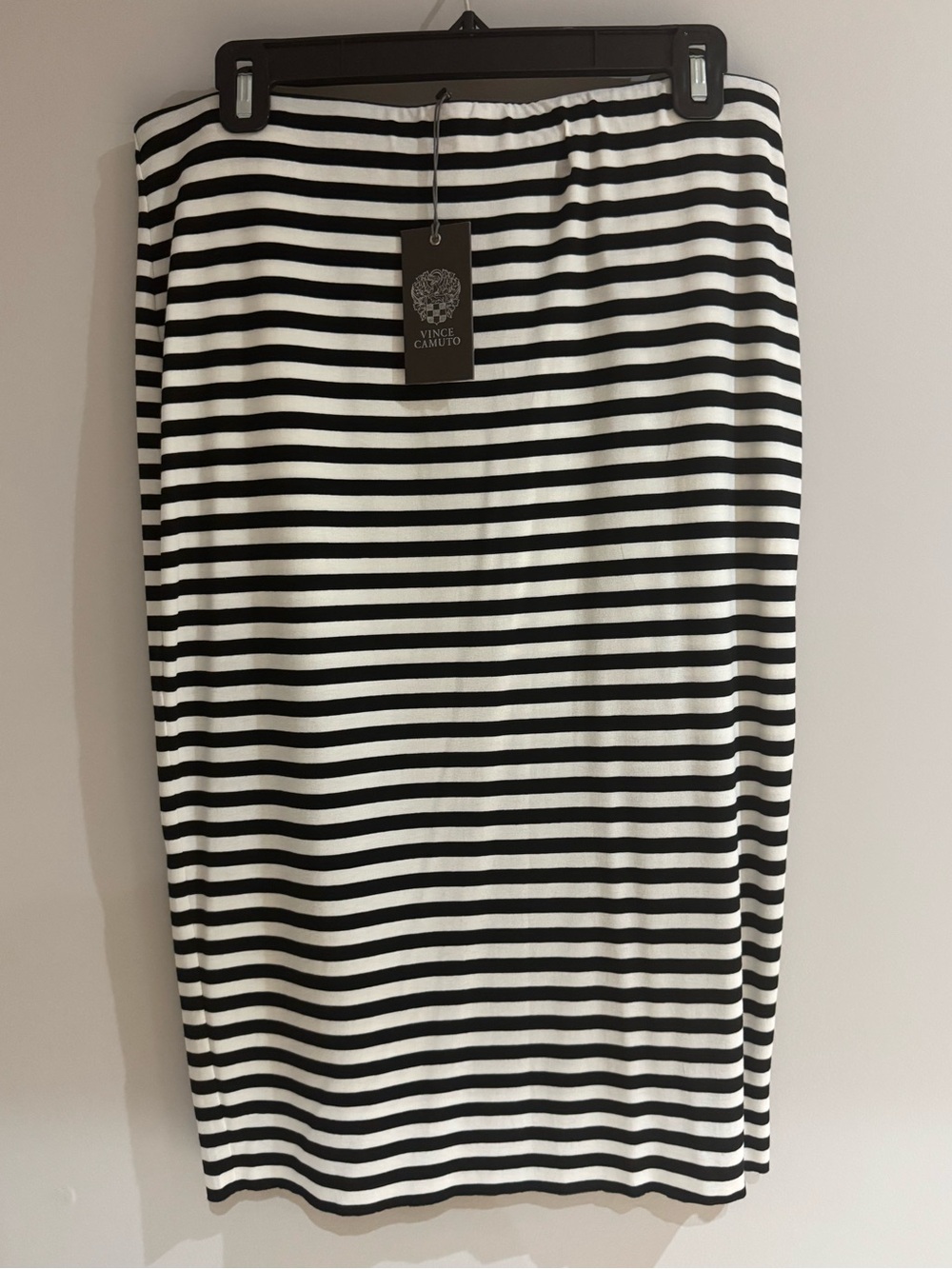 Vince Camuto Striped Black and White Pencil Skirt Size M